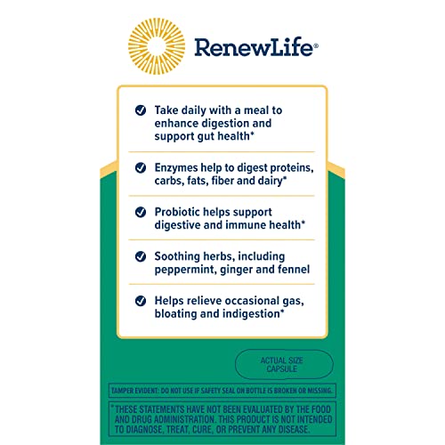 Renew Life Digestive Duo Probiotic + Enzymes; Probiotic Promotes Digestive Health Renew Life Au supplements
