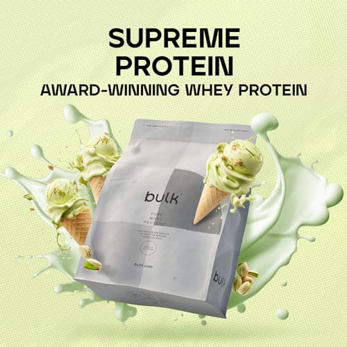 Bulk Pure Whey Protein Powder Shake, Pistachio Ice Cream, 1 kg Bulk Au supplements