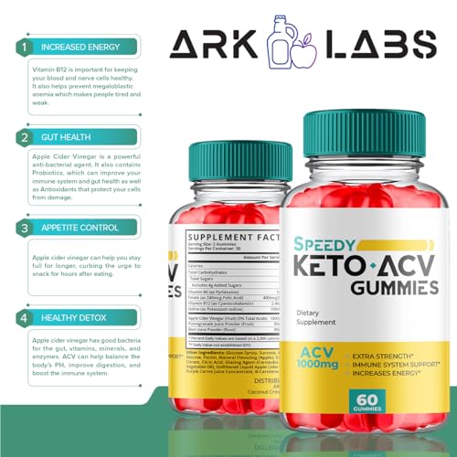 Speedy Keto ACV Gummies Advanced Weight Loss, Speedy Keto ACV Gummies 1000MG Ark Labs Au supplements