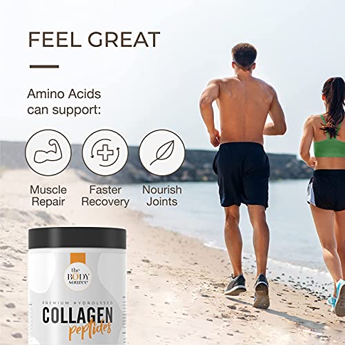 The Body Source Premium Hydrolysed Collagen Powder – 400g Unflavoured Bovine Collagen The Body Source Au supplements