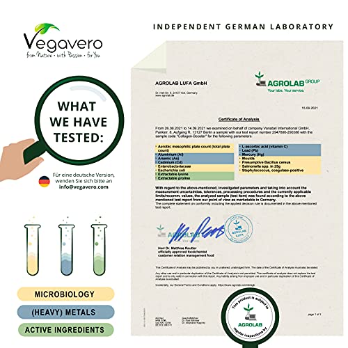 Vegavero Vegan Collagen Supplement | 2000mg | Complex with L-Lysine, L-Proline, Vitamin C (Acerola) & Superfoods Extracts | NO Additives, Lab-Tested | 120 Capsules Vegavero Au supplements