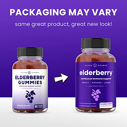Elderberry Gummies | Sambucus Elderberry Gummies for Adults & Kids | Vitamin C NutraChamps Au supplements