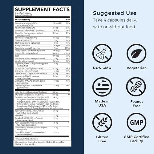 LifeSeasons Men's Multivitamin – High Potency with 21 Vitamins & Minerals, PureWay-C®, NAD+, Active B-Vitamins, TRAACS® Chelates LifeSeasons Au supplements