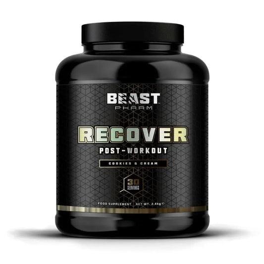 Beast Pharm | Recover Whey Protein Powder | 2.4kg/30 Servings | Cookies & Cream Beast PharmAU supplements