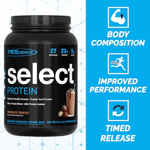 PEScience Select Low Carb Protein Powder, Chocolate Truffle, 27 Serving, Keto Friendly PEScience Au supplements