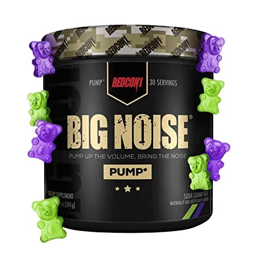 REDCON1 Big Noise Non Stim Preworkout, Sour Gummy Gear - Betaine Anhydrous & Acetyl L REDCON1AU supplements