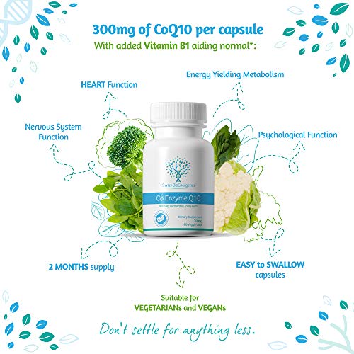 Co Enzyme Q10 CoQ10 300mg 60 Capsules - Superior Naturally Fermented Trans Form swiss bioenergetics Au supplements
