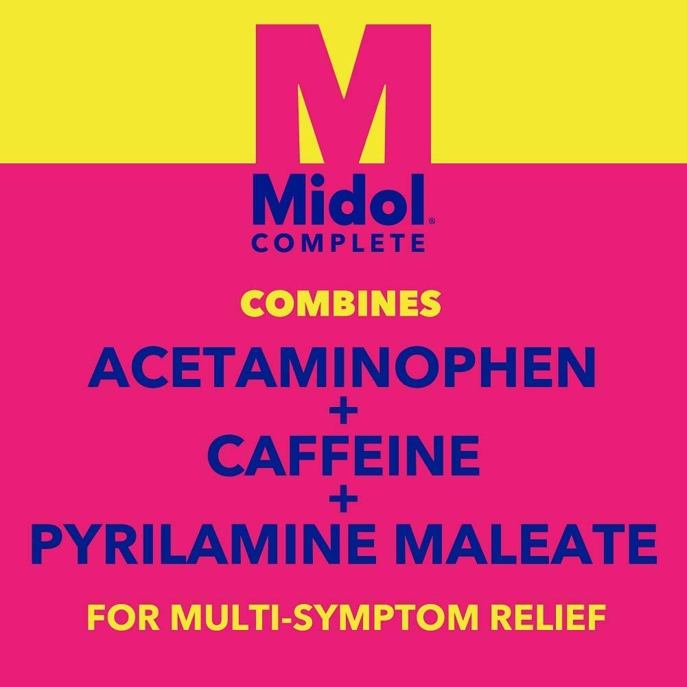 Midol Complete Caplets with Acetaminophen for Menstrual Symptom Relief - 50 Count Midol Au supplements