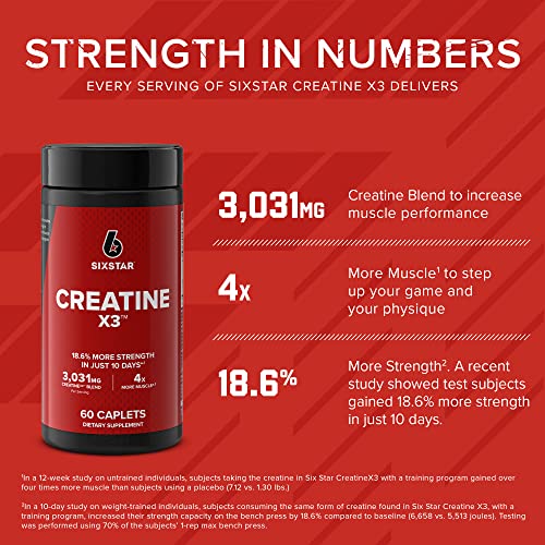 Six Star Creatine Pills Post Workout X3 Creatine Capsules | Creatine Monohydrate Blend Six Star Au supplements