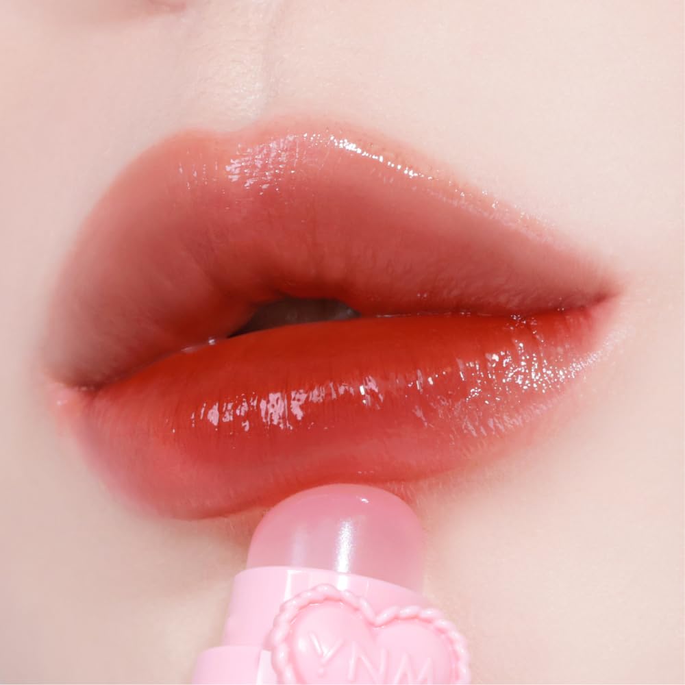 YNM Heart Jelling Tint, PEPPER JELLING, Silicone Lip Brush Included, K-Beauty, Non-Sticky, Moisturizing, Smudge-Proof, Korean Lip Tint, Long-Lasting, Vivid Color, 0.09 oz YNM Au supplements