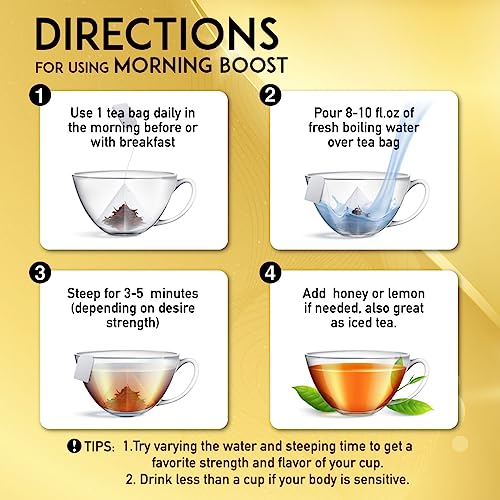 EVERLONG Detox Tea 28 Day Morning Boost Tea and Night Cleanse Tea, Burn Fat and Boost EVERLONG Au supplements