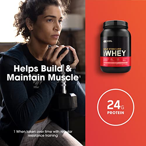 Optimum Nutrition Gold Standard 100% Whey Protein Powder, Strawberries & Cream Optimum Nutrition Au supplements