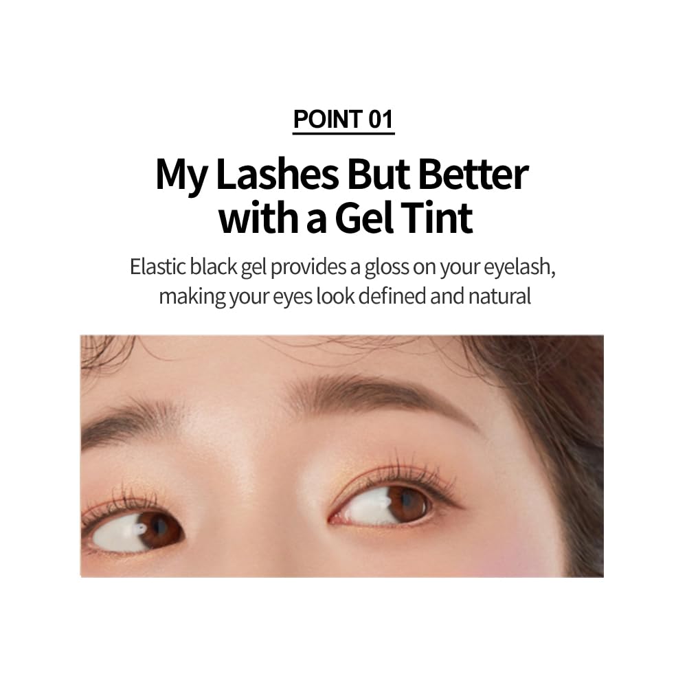 ETUDE Oh M'Eye Lash Black Tint Mascara – Natural Glossy Effect with Long Lasting Strong Curl System, Volume Enhancing, Smudge-Free, Improved fixation and water resistance, Korean Makeup, Kbeauty ETUDE Au supplements