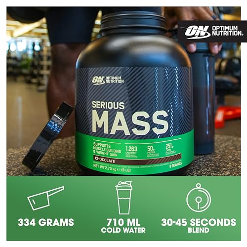 Optimum Nutrition Serious Mass Protein Powder High Calorie Mass Gainer with Vitamins Optimum Nutrition Au supplements