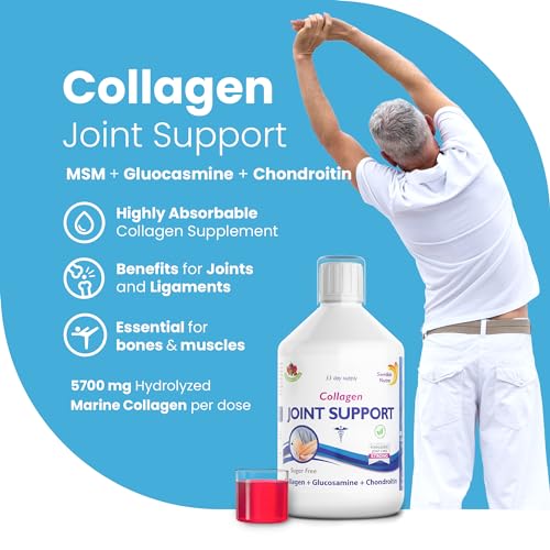 Swedish Nutra Joint Support Collagen - Pack of 500ml, 33 Day Supply | Berry Flavour | with Vitmain C & Glucosamine Swedish Nutra Au supplements