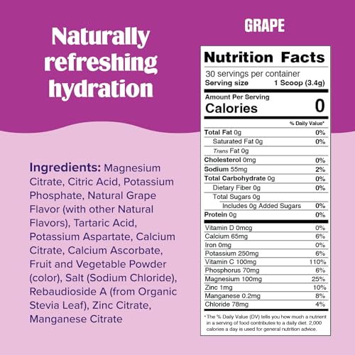 Ultima Replenisher Daily Electrolyte Drink Mix – Grape, 30 Servings – Hydration Powder Ultima Replenisher Au supplements