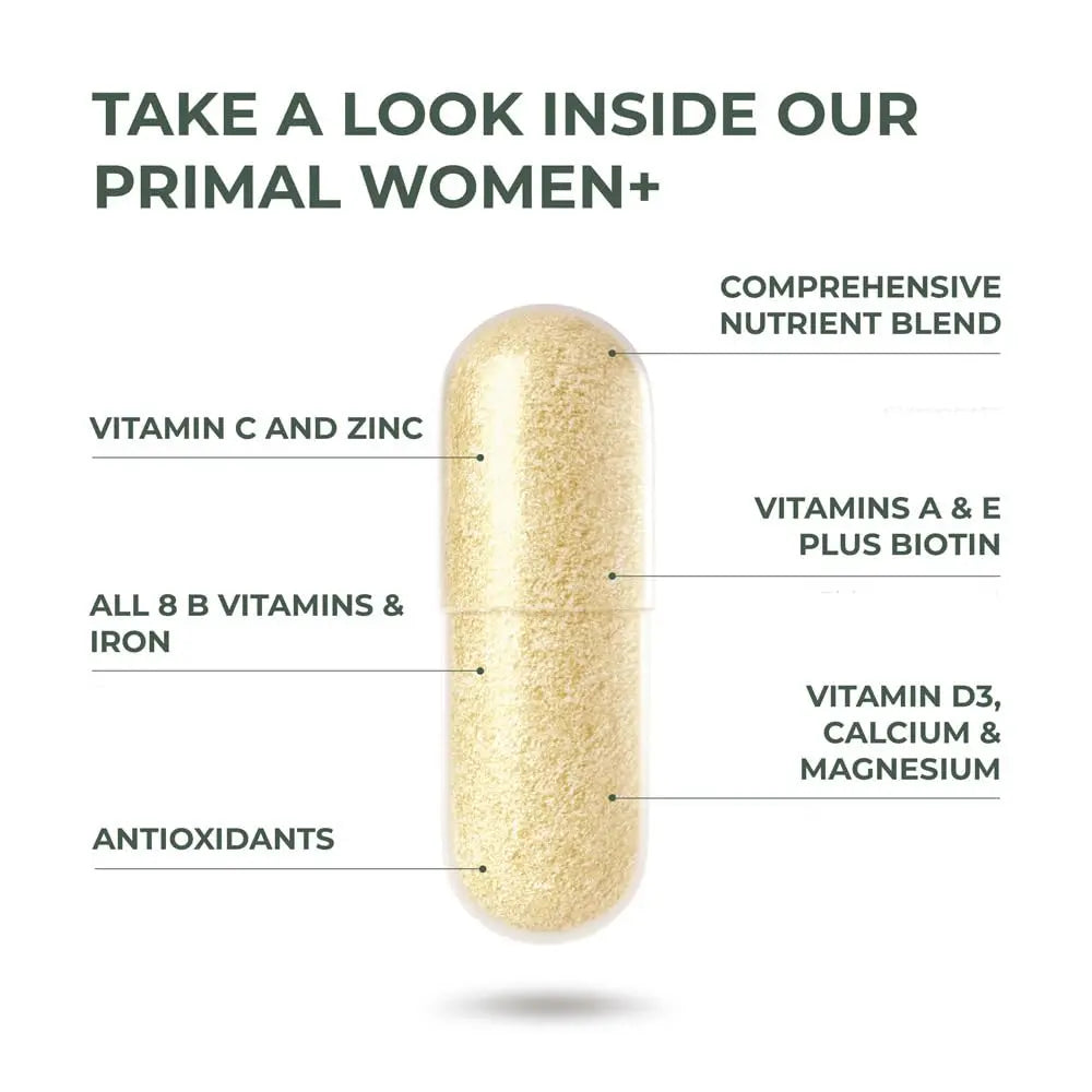 Primal Harvest Multivitamin for Women Vitamin A, Vitamin C, Vitamin D and E, Vitamin B12, B6, Biotin, Zinc Supplements Primal Harvest Au supplements