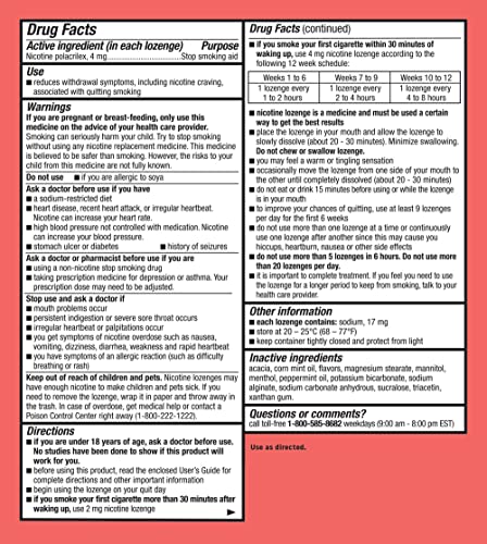 Habitrol Nicotine Lozenges 4 mg Mint Flavor - 72 Count – Stop Smoking Aid Habitrol Au supplements