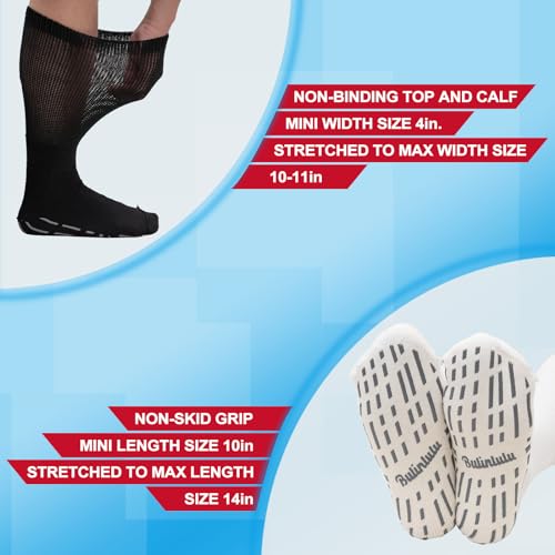 Bulinlulu Extra Width Diabetic Socks Women Men-4 Pairs Super Wide Edema Bulinlulu Au supplements