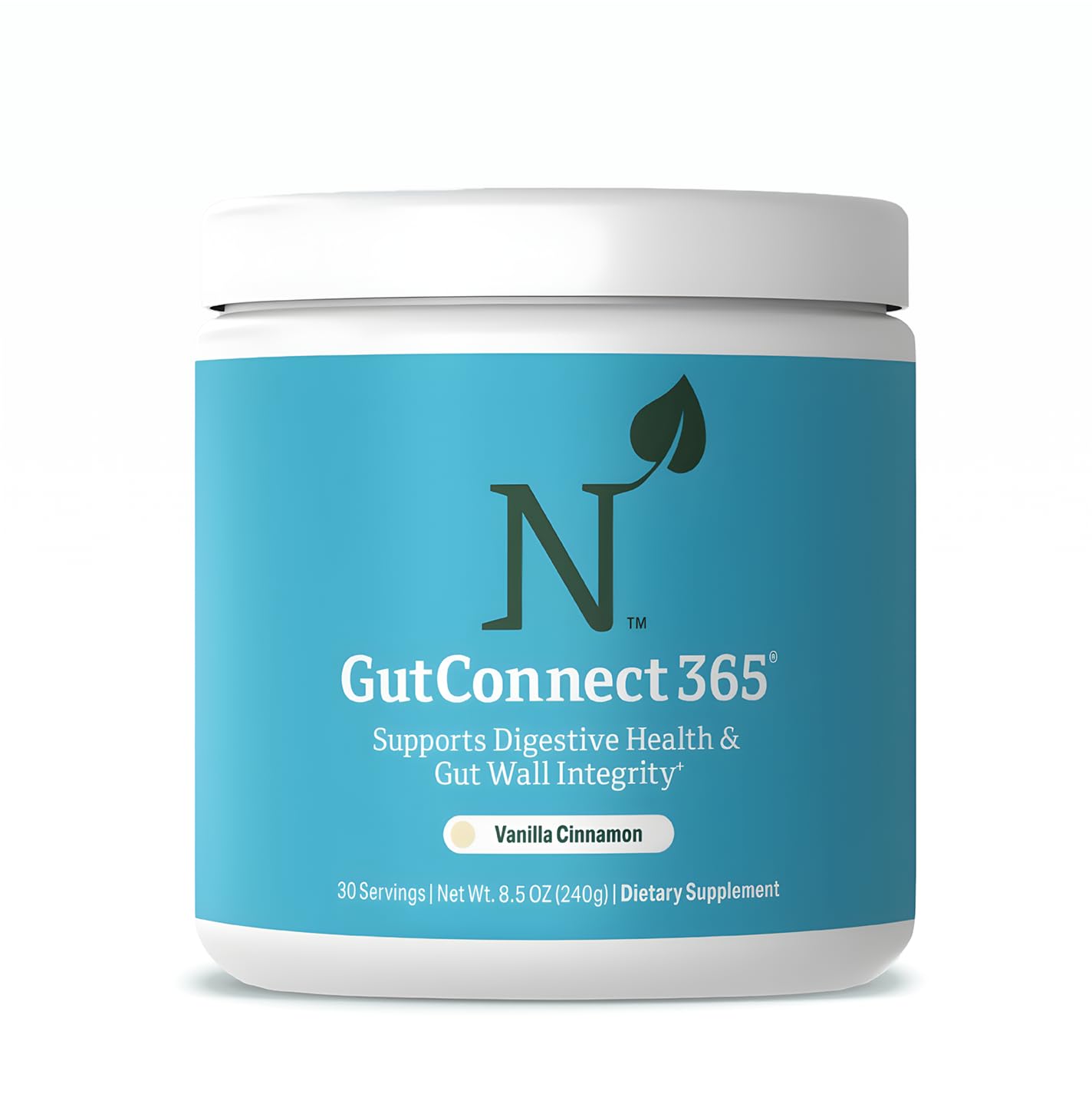 GutConnect 365 Gut Health Superfood Powder | Formulated With Slippery Elm Bark & L Glutamine | Vegan Certified | Allergen Free | Non-GMO | Soy Free | Made in the USA | 30 Servings – Vanilla Cinnamon Nature M.D. Au supplements