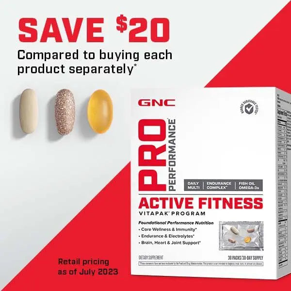 GNC Pro Performance Active Fitness Vitapak Program | 30 Servings GNC Au supplements