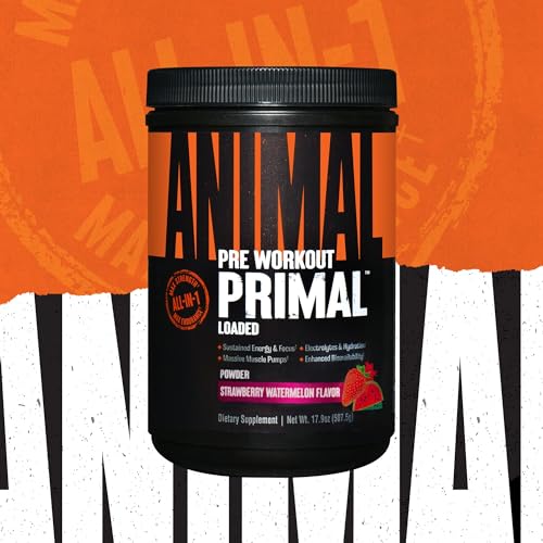 Animal Primal Muscle Hydration + Preworkout Powder – Contains Beta Alanine, 3DPump Animal Au supplements