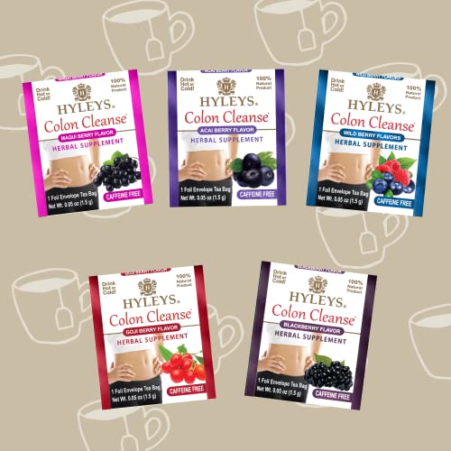 Hyleys Colon Cleanse Tea Assorted Flavors - 42 Tea Bags (12 Pack - 504 Tea Bags Total) HYLEYS Au supplements