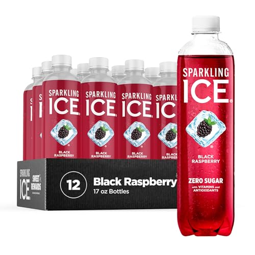 Sparkling Ice, Black Raspberry Sparkling Water, Zero Sugar Flavored Water, with Vitamins Sparkling ICE Au supplements