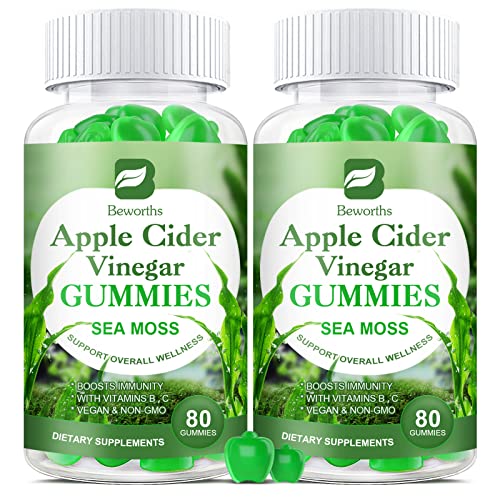 B BEWORTHS Apple Cider Vinegar & Sea Moss Gummies, Organic ACV Gummies B BEWORTHSAU supplements