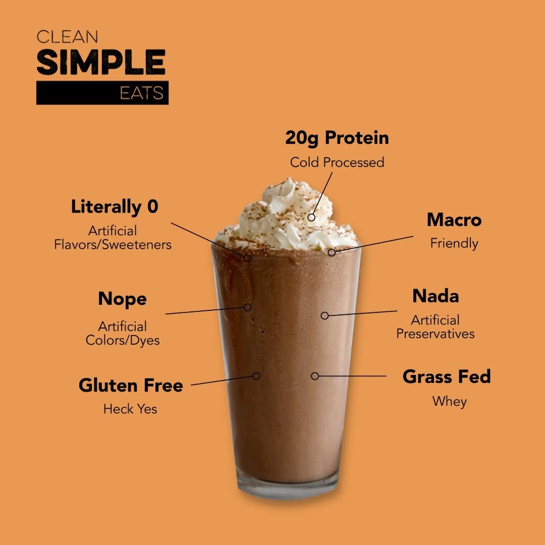 Clean Simple Eats Chocolate Peanut Butter Whey Protein Powder, Natural Sweetened Clean Simple Eats Au supplements