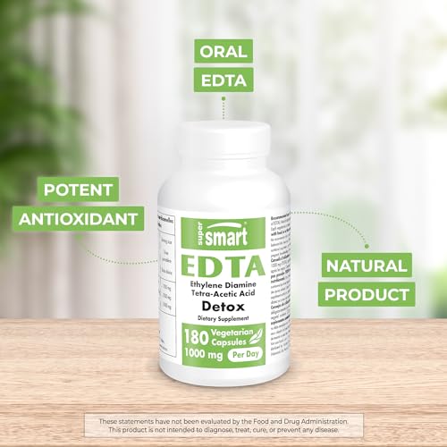 Supersmart - EDTA 1000mg per Day - Calcium Disodium EDTA Supplement | Non-GMO Supersmart Au supplements