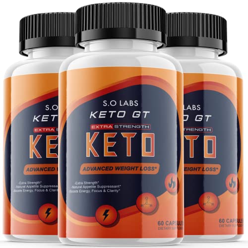 (3 Pack) Keto GT Weight Manaement Pills Advanced Formula Pastillas dr Tablets 800mg S.O LabsAU supplements