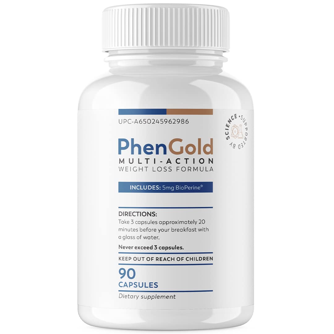 PhenGold Pills, Original Multi-Action Weight Management Formula with Green Tea PhenGold Au supplements