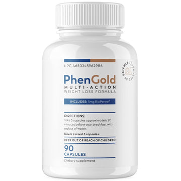 PhenGold Pills, Original Multi-Action Weight Management Formula with Green Tea PhenGold Au supplements