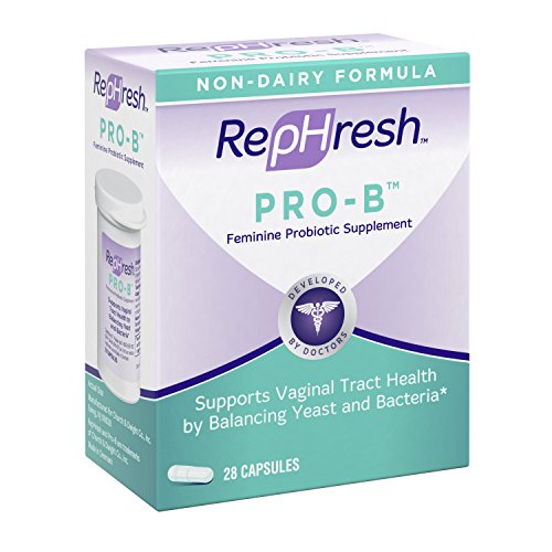 NEW RepHresh Pro-B Feminine Probiotic Supplement Non- Dairy Formula/Vegetarian Capsule, 28ct Rephresh Au supplements