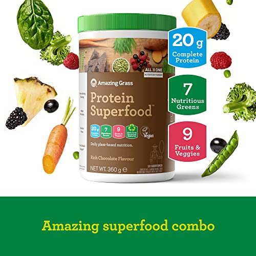 Amazing Grass Protein Superfood, Organic Vegan Protein Powder with Fruit and Vegetables Amazing Grass Au supplements
