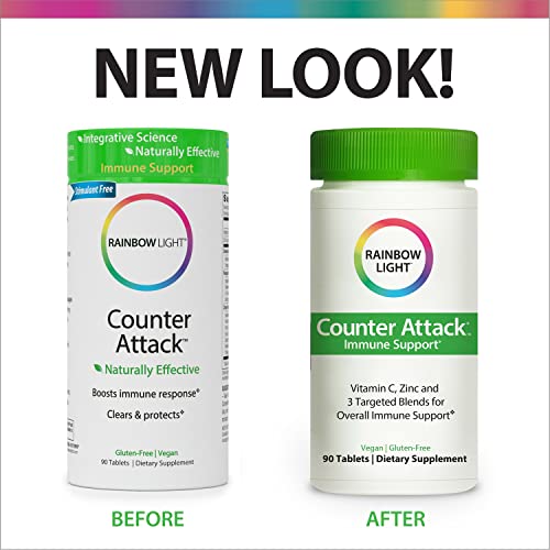 Rainbow Light Counter Attack Immune Support, Dietary Supplement Provides Immune Rainbow Light Au supplements