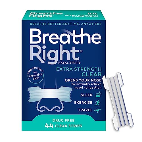 Breathe Right Nasal Strips | Extra Strength | Clear | For Sensitive Skin Breathe Right Au supplements