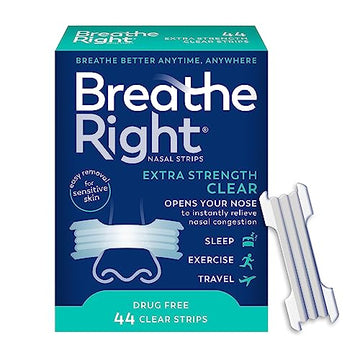 Breathe Right Nasal Strips | Extra Strength | Clear | For Sensitive Skin Breathe Right Au supplements