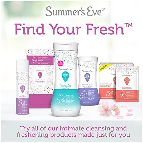 Summer's Eve Sheer Floral Daily Refreshing Feminine Wipes, Removes Odor, pH balanced Summer's Eve Au supplements