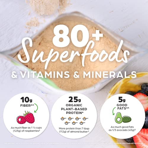 Orgain Organic Perfect Meal Replacement Protein Powder, Vanilla - 25g Plant Based Protein Orgain Au supplements