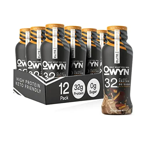 Pro Elite Vegan Plant-Based High Protein Keto Shake, No Nut Butter Cup, Zero Sugar OWYN Only What You NeedAU supplements