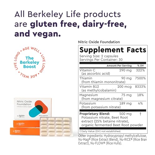 Berkeley Life Professional - Nitric Oxide Booster & Support Supplement with Organic Beetroot Berkeley Life Au supplements
