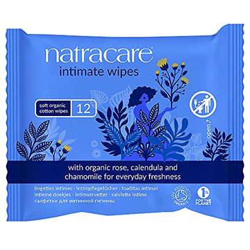 NATRACARE Wipes,Intimate,Cotton, 12 CT (Pack of 6) NATRACARE Au supplements