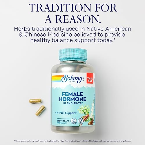 Solaray Female Hormone Blend SP-7C, Herbal Support Hormonal Balance for Women SOLARAY Au supplements