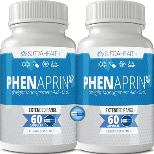 PhenAprin XR Maximum Strength Appetite Suppressant Diet Pills - 2-Pack, Metabolism Boosting SutraHealthAU supplements