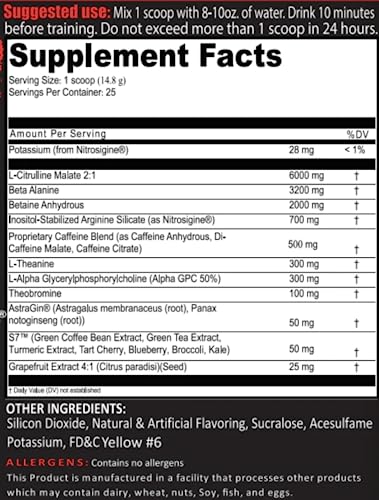 FRONTLINE FORMULATIONS Crucible Pre-Workout Powder, Explosive Workouts, Laser Focus FRONTLINE FORMULATIONS Au supplements