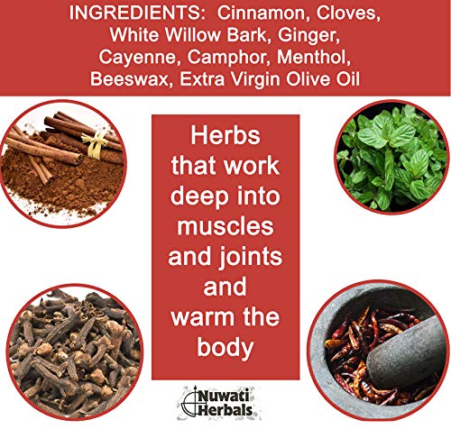 Healing Balm Massage for Sore Muscles and Joints – Nuwati Herbals Indian Blanket Balm – Sweet Smelling Warmth with Cinnamon, Cloves, Camphor, Menthol, 4 Ounces Nuwati Herbals Au supplements