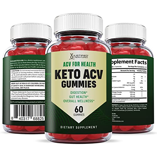 Justified Laboratories ACV for Health Keto ACV Gummies 1000MG with Pomegranate Juice Justified Laboratories Au supplements