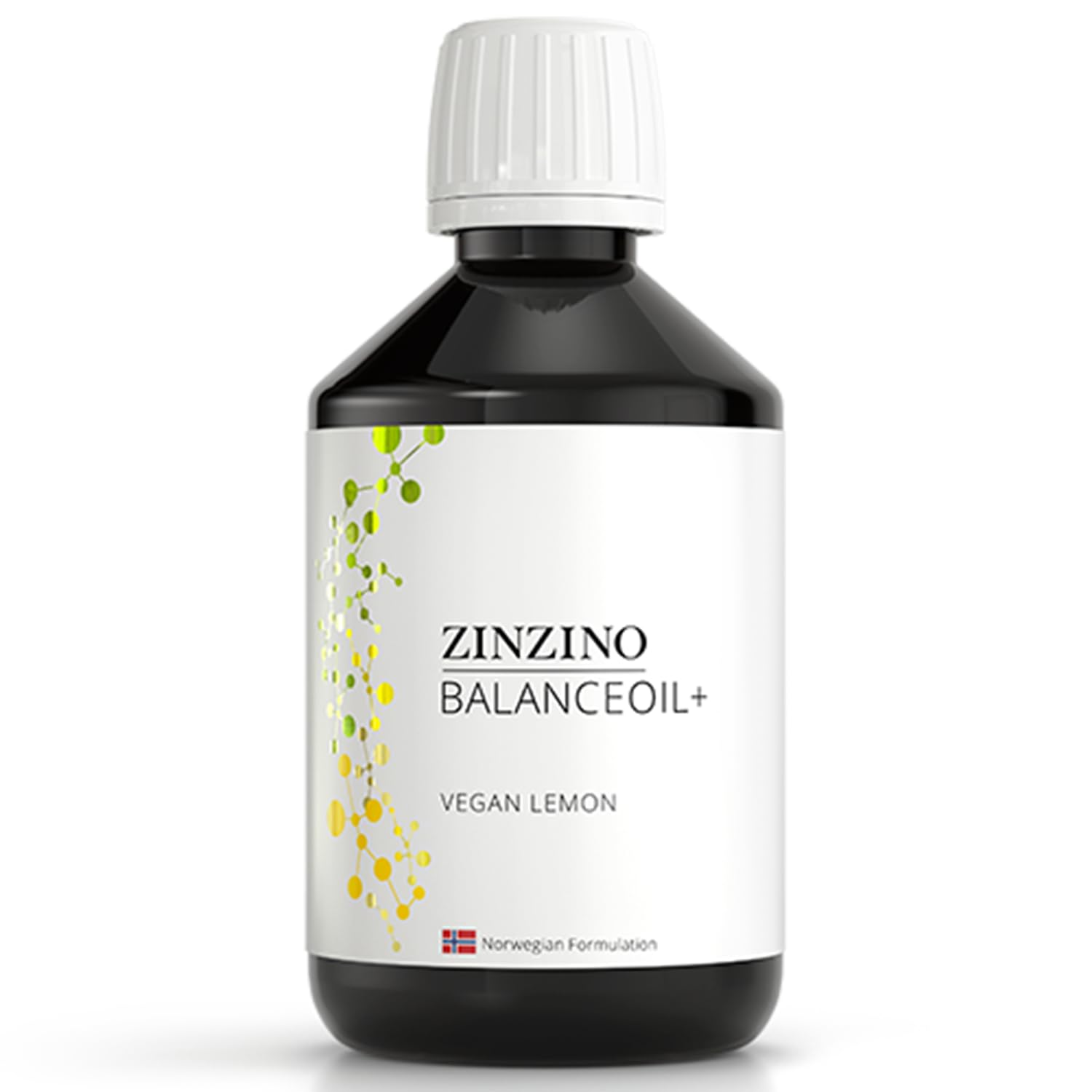 Zinzino - BalanceOil+ Vegan Lemon, Synergistic Blend with Marine Micro-Algae, Olive Oil, Ahiflower Seed Oil, Vegan Vitamin D3-300 ml ZINZINO Au supplements